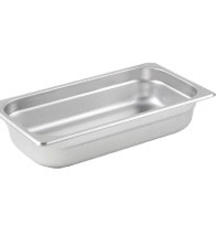 Bandeja de hotel/mesa de vapor de acero inoxidable antiatasco de calibre 24, tamaño 1/6, 6" de profundidad