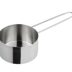 Taza medidora de acero inoxidable de 1 1/4 tazas con asa de alambre MCL125 de American Metalcraft