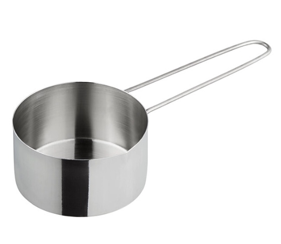 American Metalcraft MCL125 Taza medidora de acero inoxidable de 1 1/4 tazas con asa de alambre