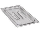 Tapa para recipiente de policarbonato transparente con asa, tamaño 1/3