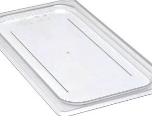 Tapa plana de policarbonato transparente Cambro 30CWC135 Camwear® de tamaño 1/3