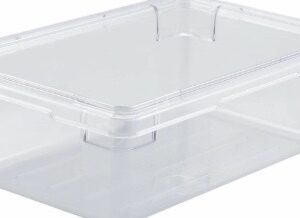 Caja de almacenamiento de alimentos de polietileno blanco de 18" x 12" x 6"