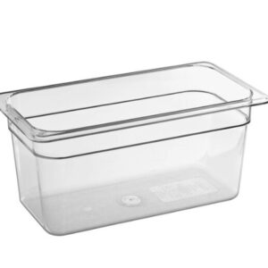 Carlisle 3066207 StorPlus - Recipiente para alimentos de policarbonato transparente de 1/3 de tamaño - 6" de profundidad