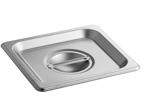 Cubierta sólida para mesa de vapor/sartenes de hotel de acero inoxidable de tamaño 1/6 a elegir