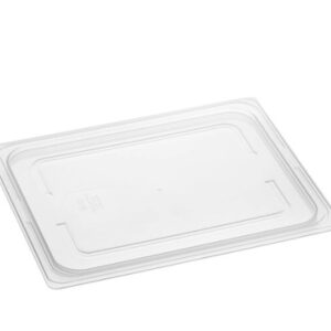 Tapa de sellado seguro de polipropileno translúcido Vigor de 1/2 tamaño