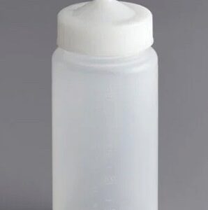 Vollrath 4916-13 Traex® Color-Mate™ Botella flexible de boca ancha transparente de una sola punta de 16 oz