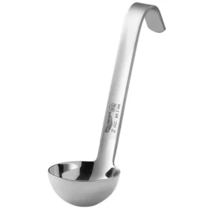 Vollrath 4970210 Jacob's Pride® Cucharón de acero inoxidable de una pieza de 2 oz con mango corto
